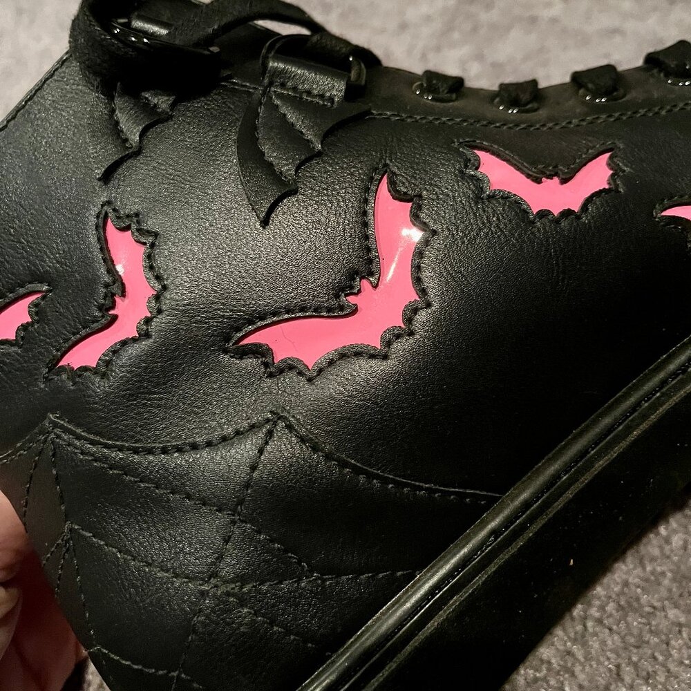 Strange Cvlt. x Die with Your Boots On Neon Bat Chelsea Size 9